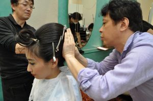 ヘアーモード撮影 @Moto with 長永会｜アップスタイル検定講習会