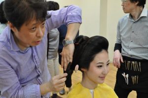 ヘアーモード撮影 @Moto with 長永会｜アップスタイル検定講習会